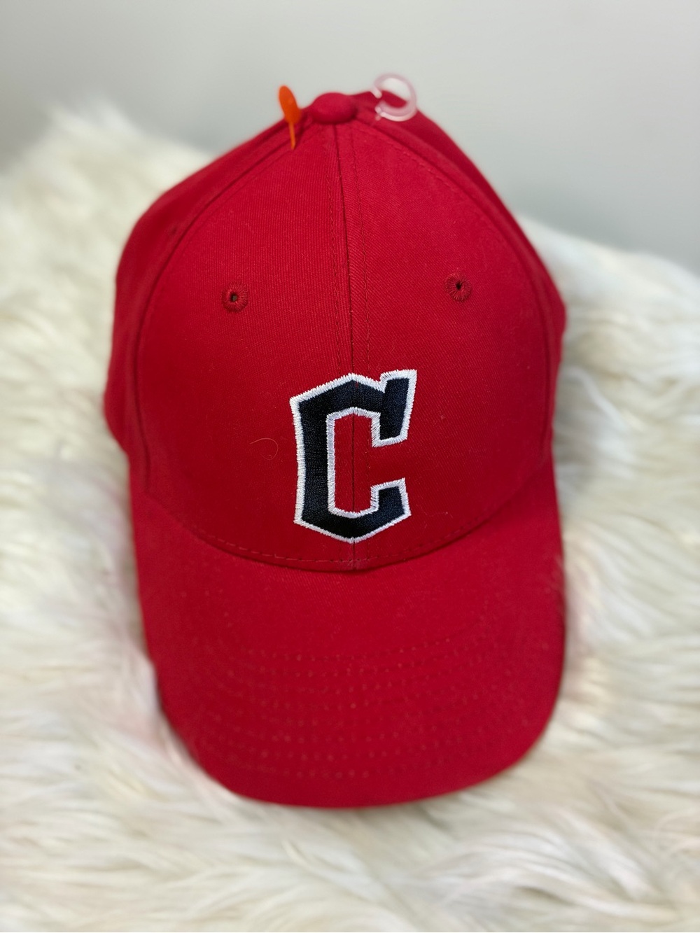 Genuine Merchandise Red Baseball Cap with Black & White C Patch